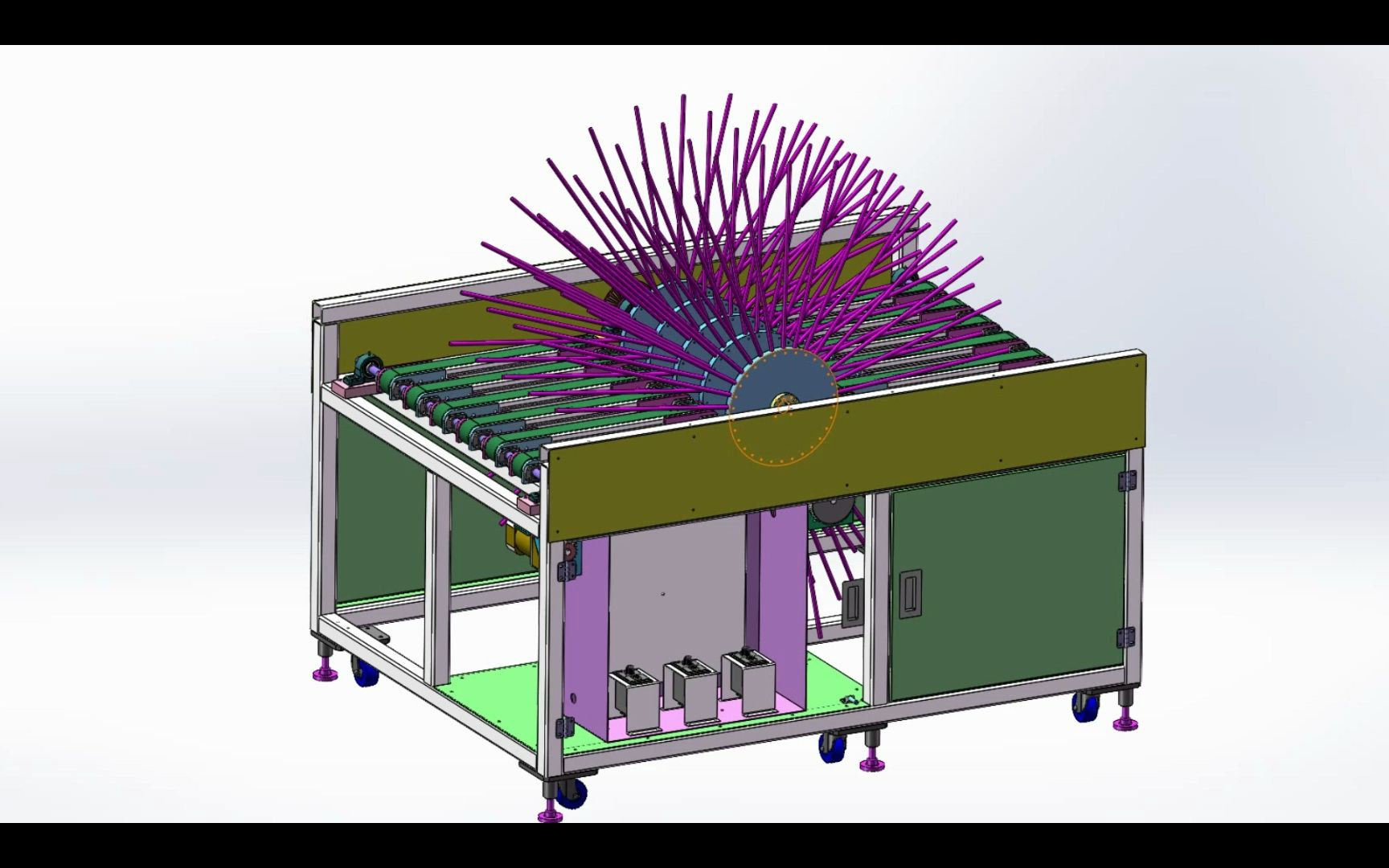 光伏板180度高速翻转机构设计,如何实现高速翻转?