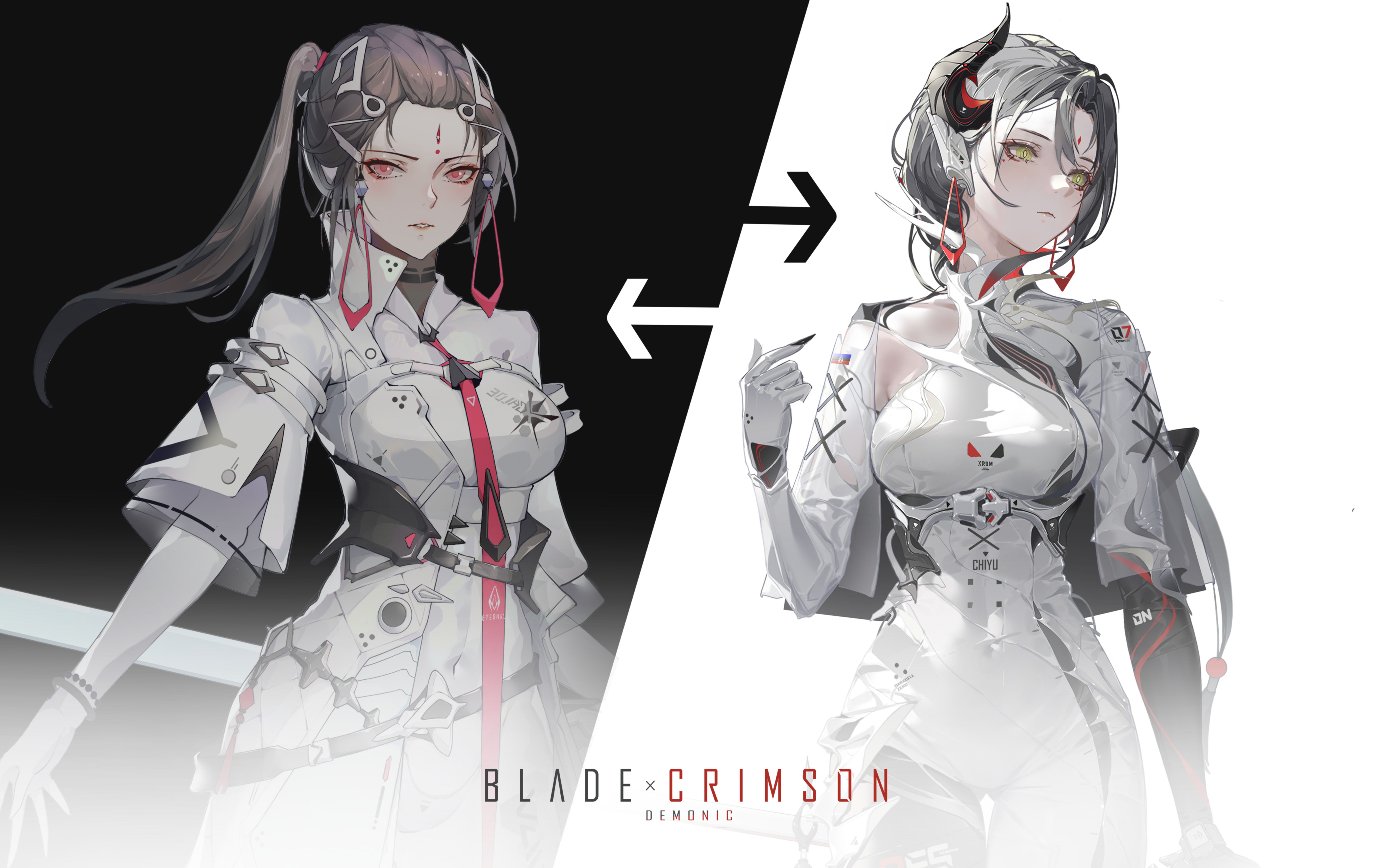 【CSP板绘】旧图新绘剑虹BLADECRIMSON 个人OC立绘哔哩哔哩bilibili