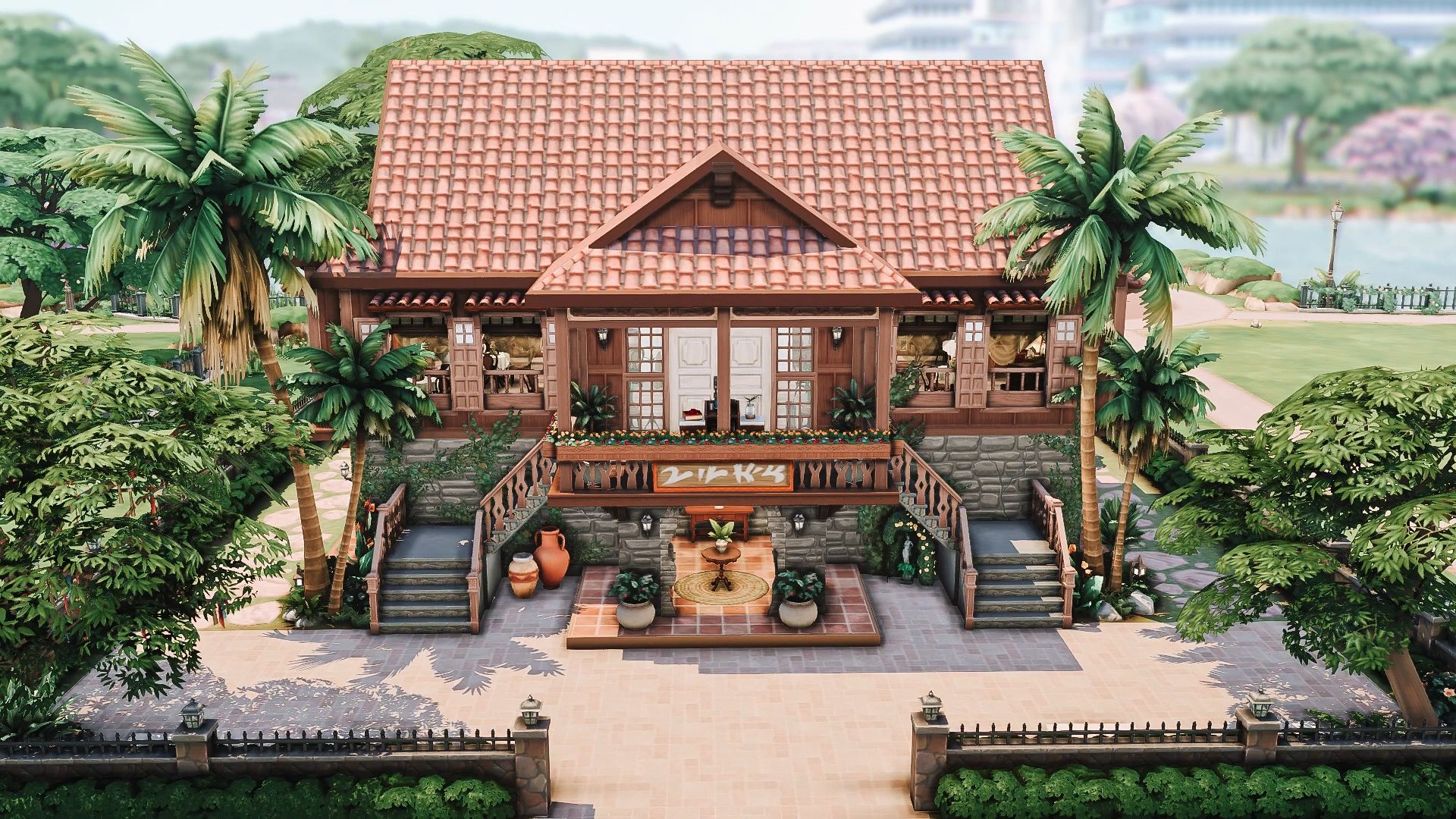 【伊月推荐】n0811 模拟人生4 nocc房子 怡景绝顶 菲律宾餐厅 40x30