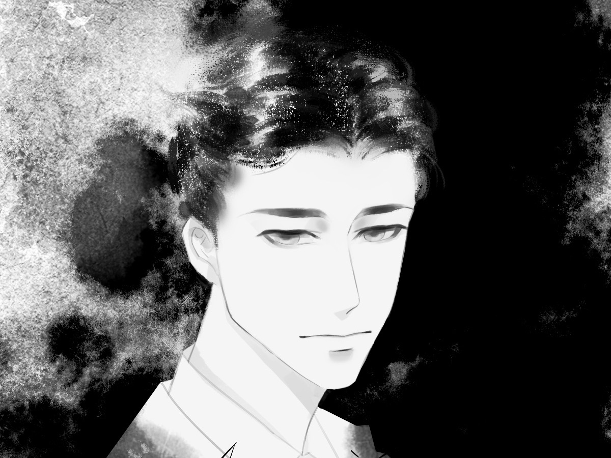 [ 绘画 | 黑白头像 ] 扣了一个民国少年头像 | 水墨国风