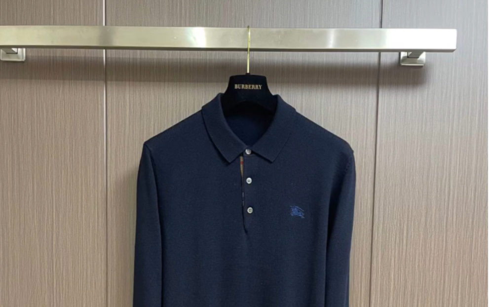 burberry巴宝莉高仿2023秋季男装长袖翻领polo