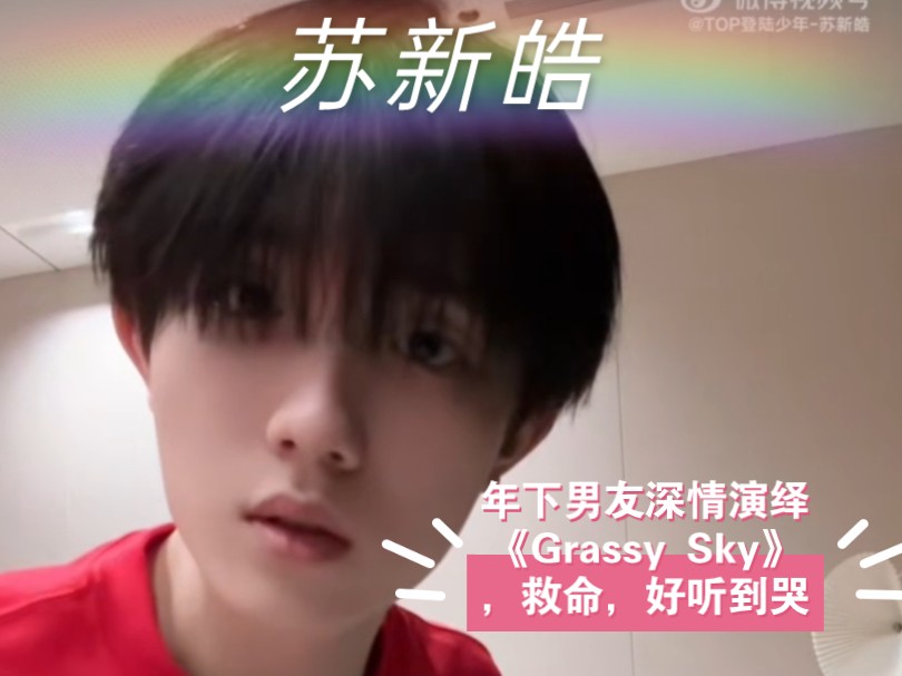 【苏新皓】Grassy Sky 深情弹唱,好听到哭!哔哩哔哩bilibili