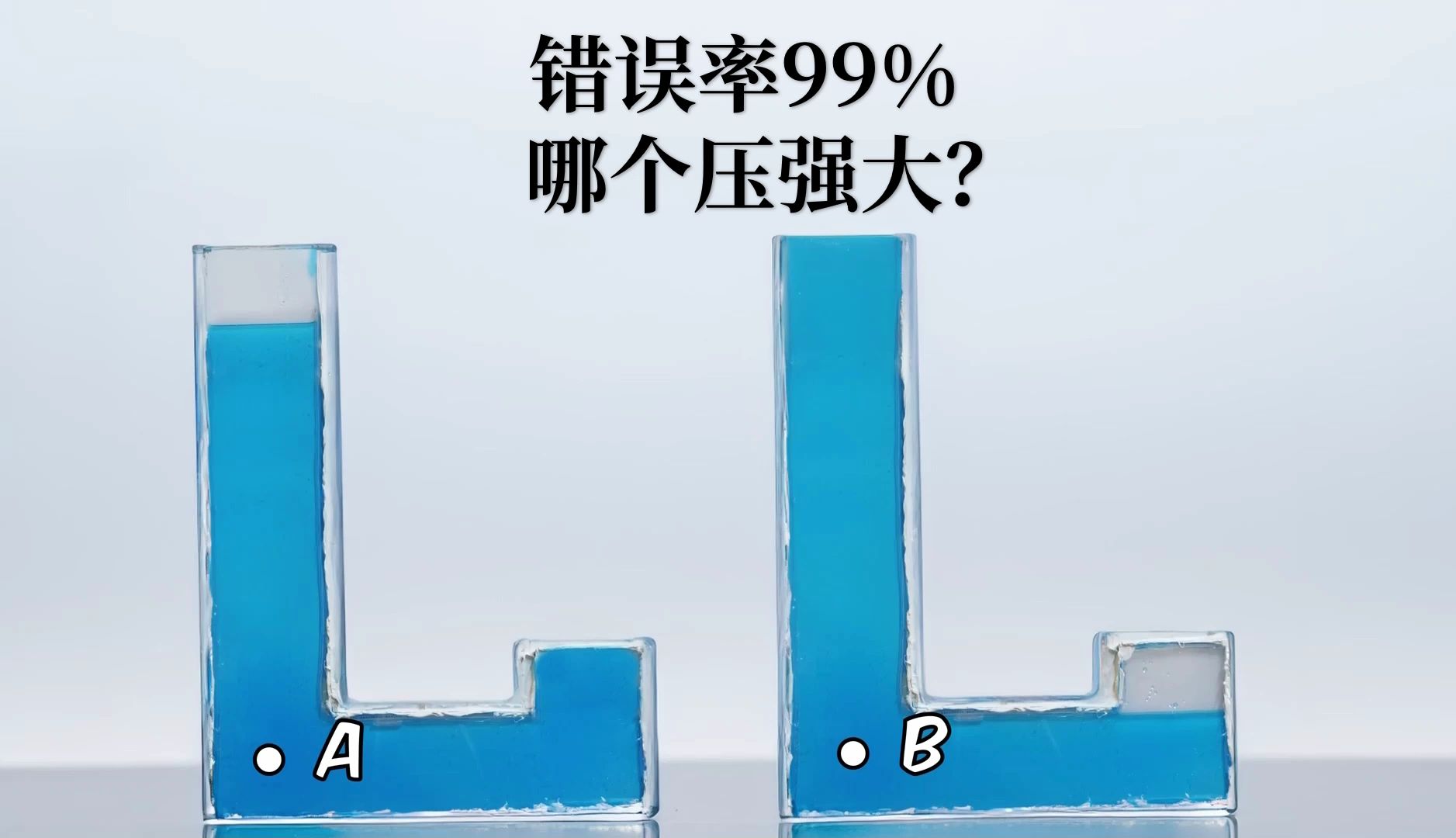 错误率99%物理问题,封闭的相同容器哪个压强大?非常反直觉哔哩哔哩bilibili