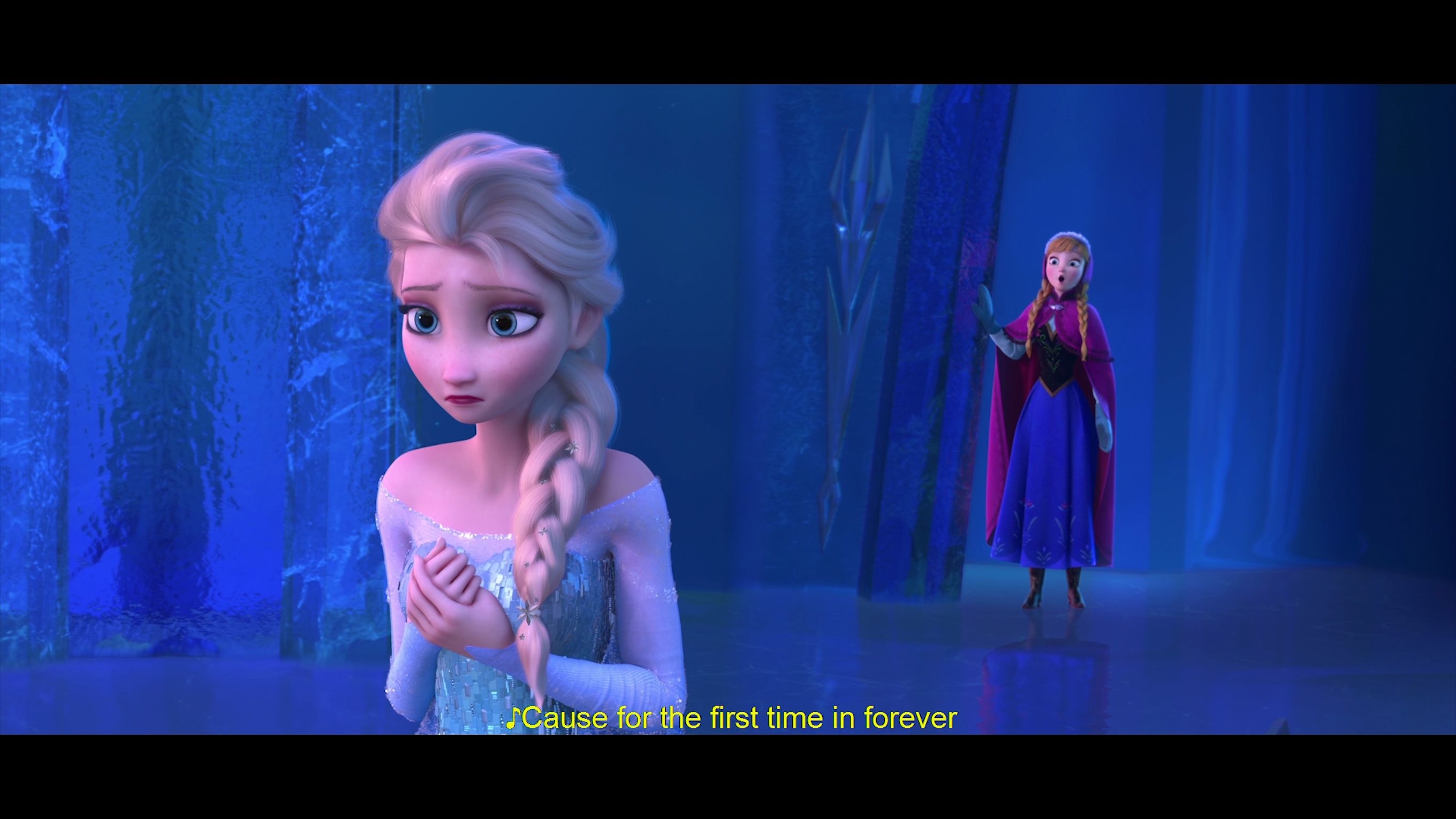 [图]冰雪奇缘1昂莎和安娜对唱(elsanna) 4K 60帧