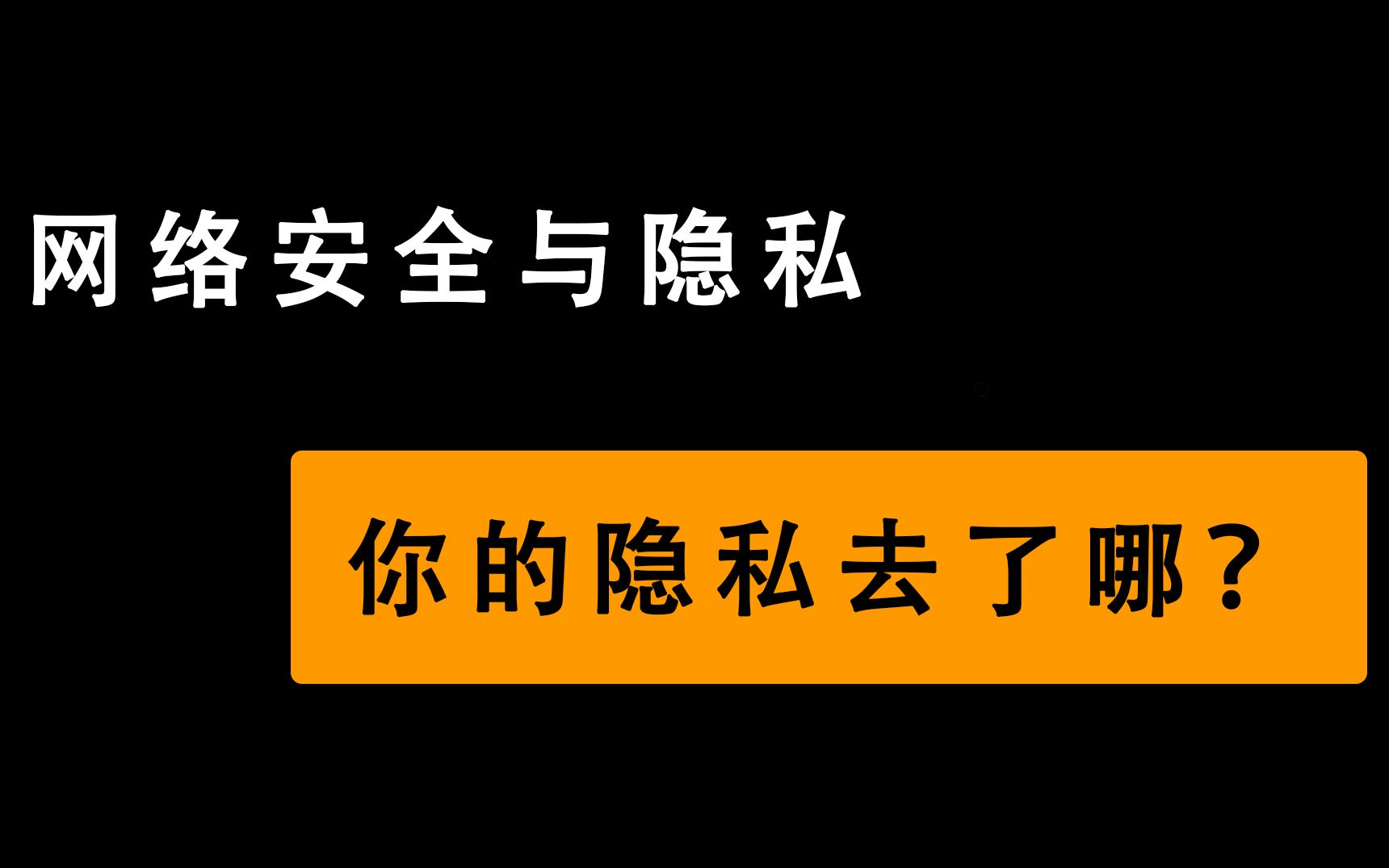 你的隐私去了哪里?网络安全?更像是隐私安全!《隐私简史》零哔哩哔哩bilibili