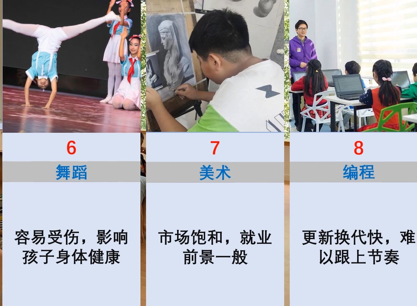 不要给孩子报这 17种兴趣班