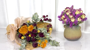 大叔说花 干燥花2 自然风干的干燥花晾好的样子 适合制作干燥花的花材 哔哩哔哩 つロ干杯 Bilibili