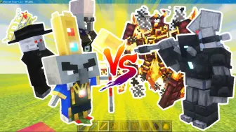 Download Video: Minecraft(我的世界）：奇厄教主&魔法师 使徒集合（wip）VS  神化焰魔、无名守护者  1.19.2