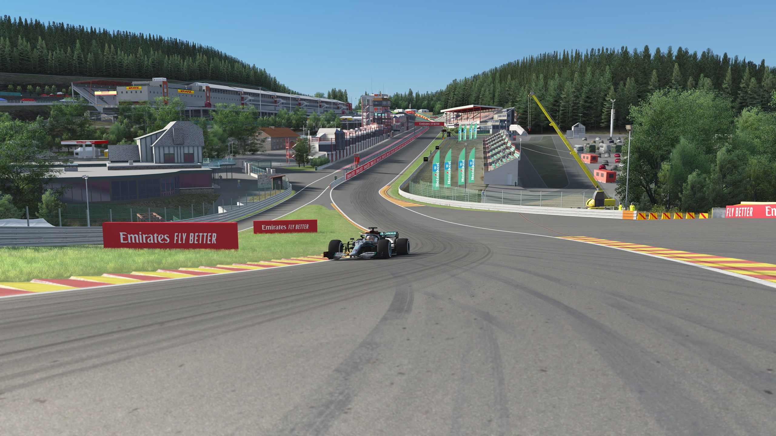 [assetto corsa]spa斯帕赛道 梅奔w11 1.40.591