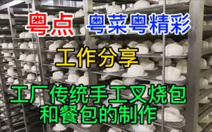 Download Video: 粤点粤菜粤精彩，工作分享，工厂传统手工叉烧包和餐包的制作，粤语中字幕