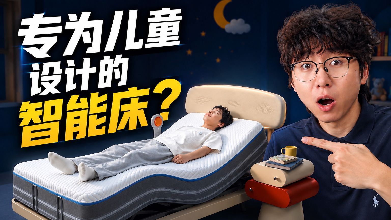 别让孩子在夜里掉队，S-Teener Pro【青少年智能床】