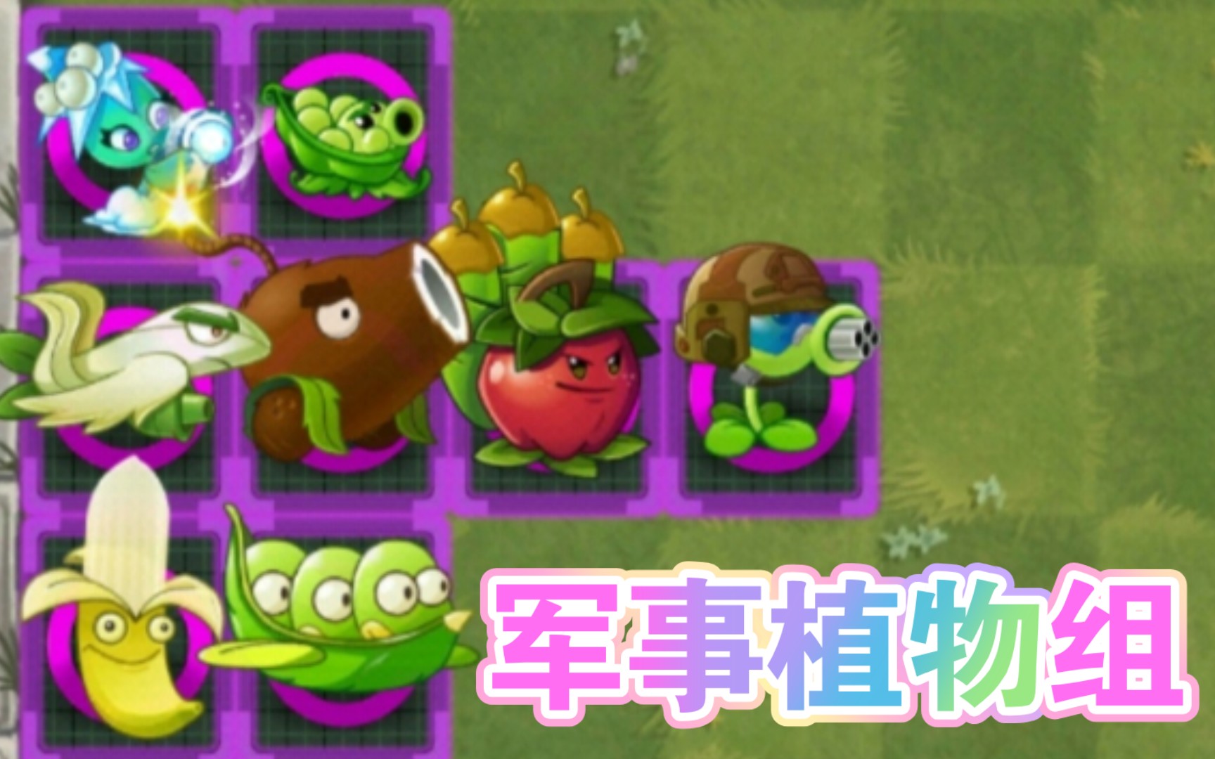 [pvz2][植物大战僵尸2]神奇植物组 军事植物组手机游戏热门视频