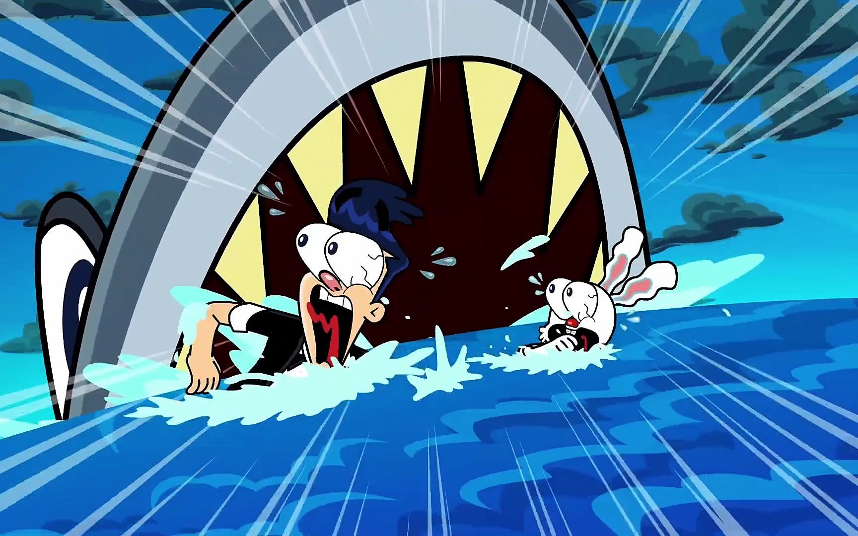 九九配音:亨利小兔被困荒岛,还碰到凶恶大鲨鱼,他们该怎么逃离