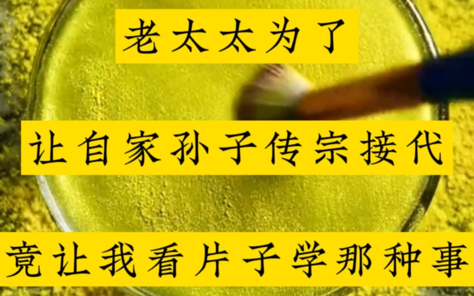 老太太为了让自家孙子传宗接代,竟让我看片子学那种事……哔哩哔哩bilibili