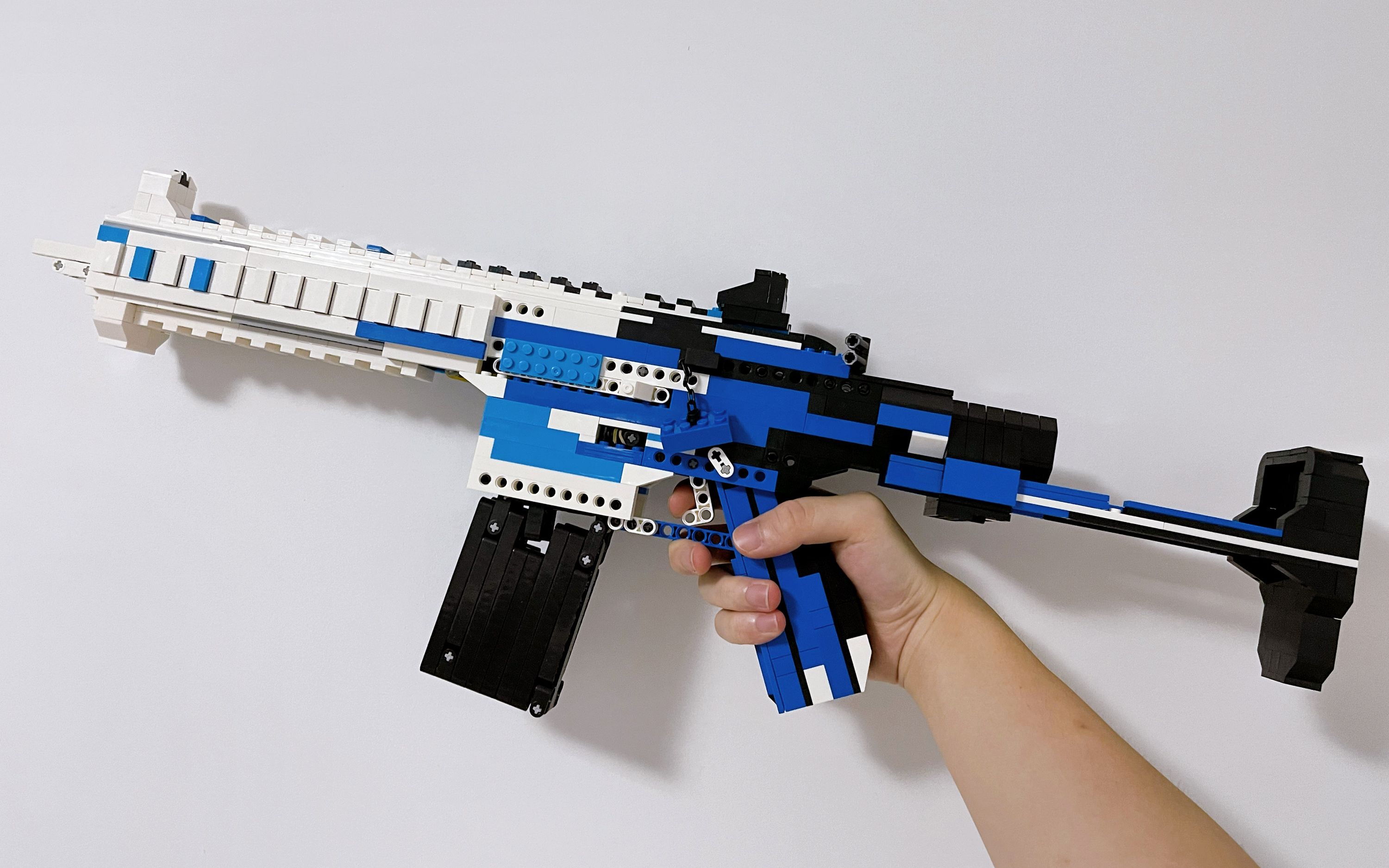 爆肝彩虹六号hk-416-c乐高模型