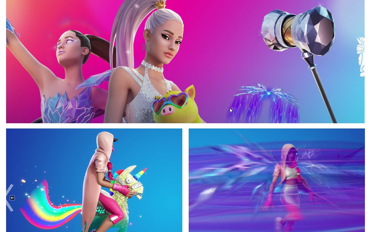 【堡垒之夜】a妹皮肤终于上线,最秀的动作彩虹屁和龙卷风滑翔伞