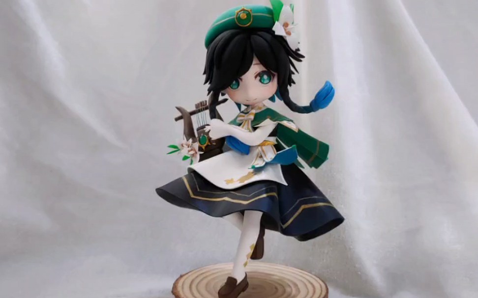 原神温迪超轻粘土手办