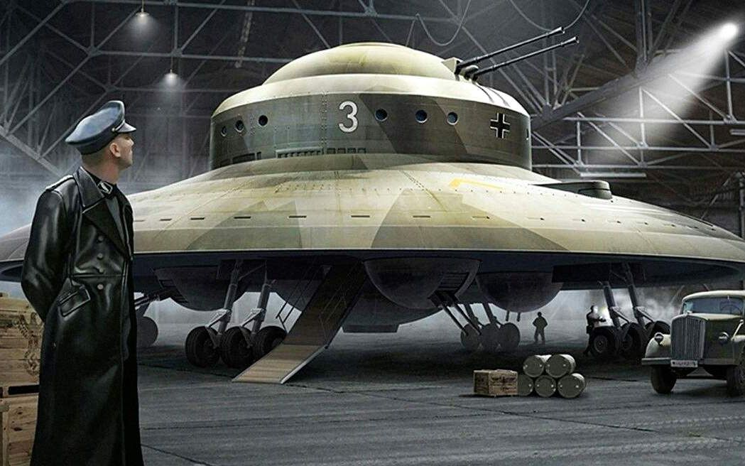 1/72 nazi germany haunebu ii ufo(1/72 纳粹德国豪内布