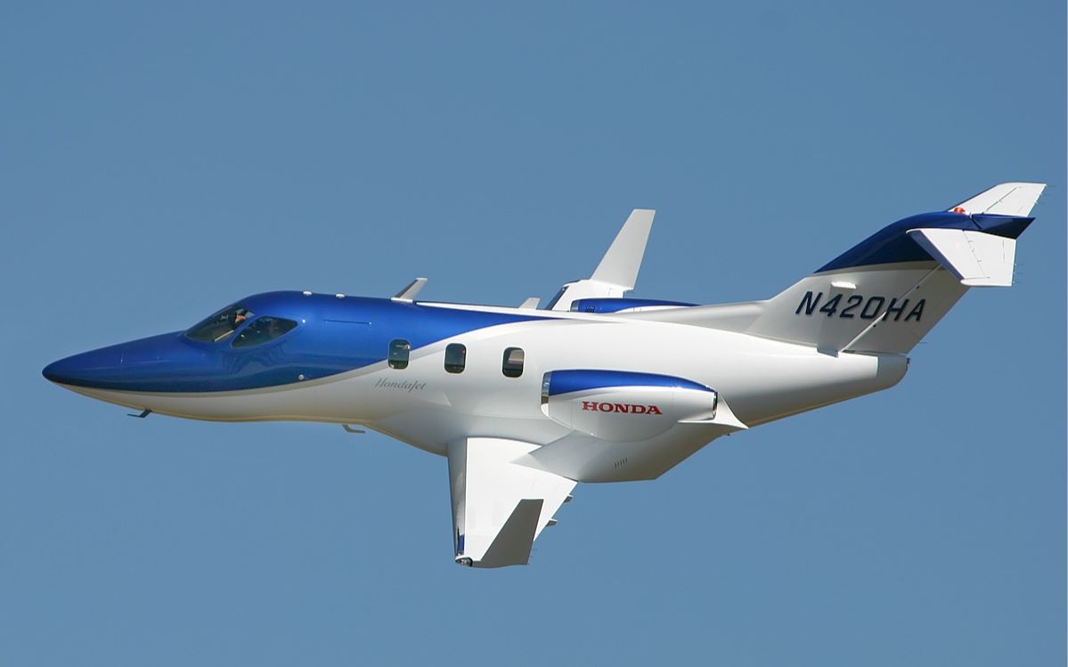 本田上天了?设计用了大约30年,看看本田的hondajet私人飞机!