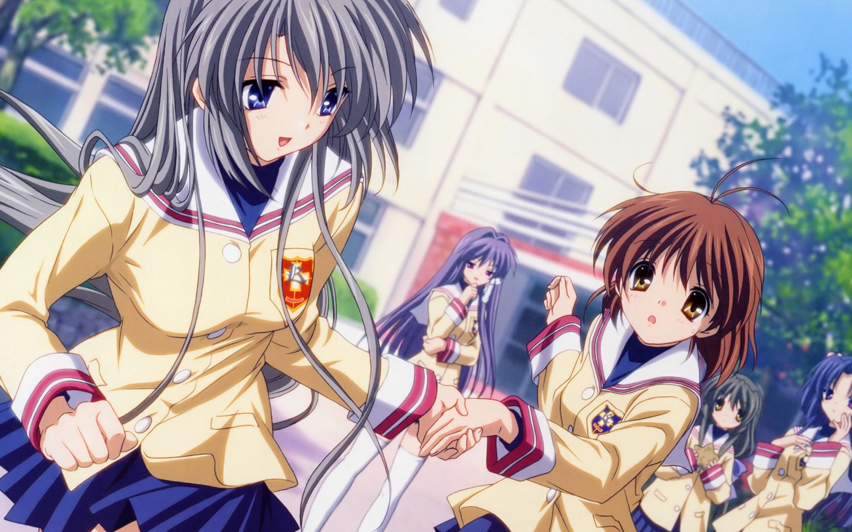 clannad 遇到校门时的女孩_哔哩哔哩 (゜-゜)つロ 干杯~-bilibili