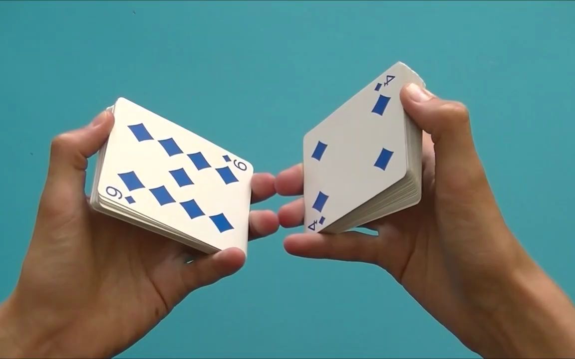 鸽尾式洗牌riffleshuffle教程