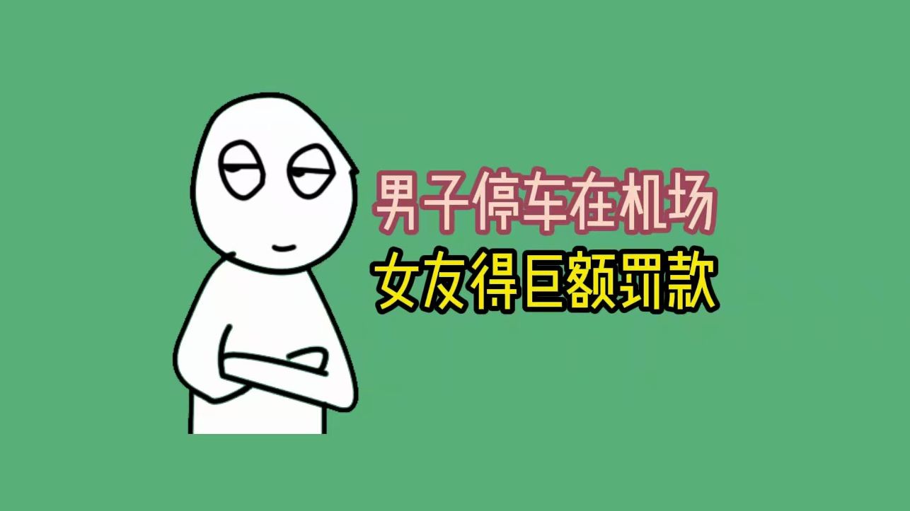 男子停车在机场女友得巨额罚款哔哩哔哩bilibili