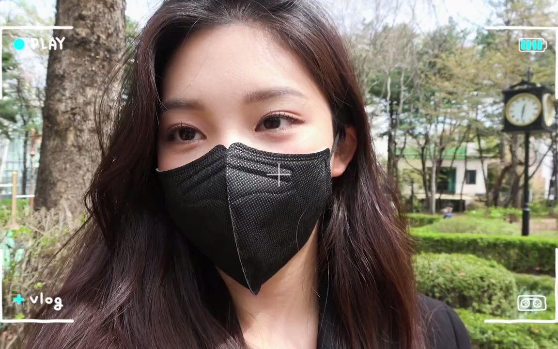 [图]李时宇小仙女-21.04 VLOG-口罩挡不住的颜值（今日开始契约恋爱女主）