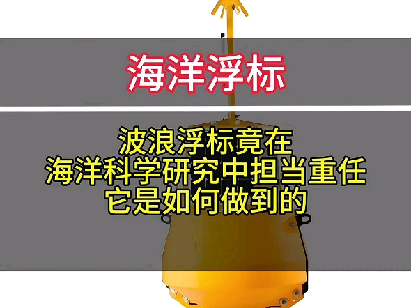 波浪浮标竟在海洋科学研究中担当重任它是如何做到的呢哔哩哔哩bilibili