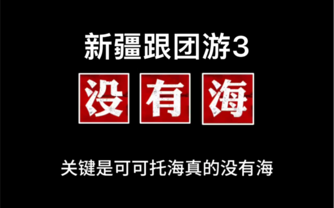 想去新疆旅游的朋友看过来,跟团游的第二天我发现可可托海真的没有海哔哩哔哩bilibili