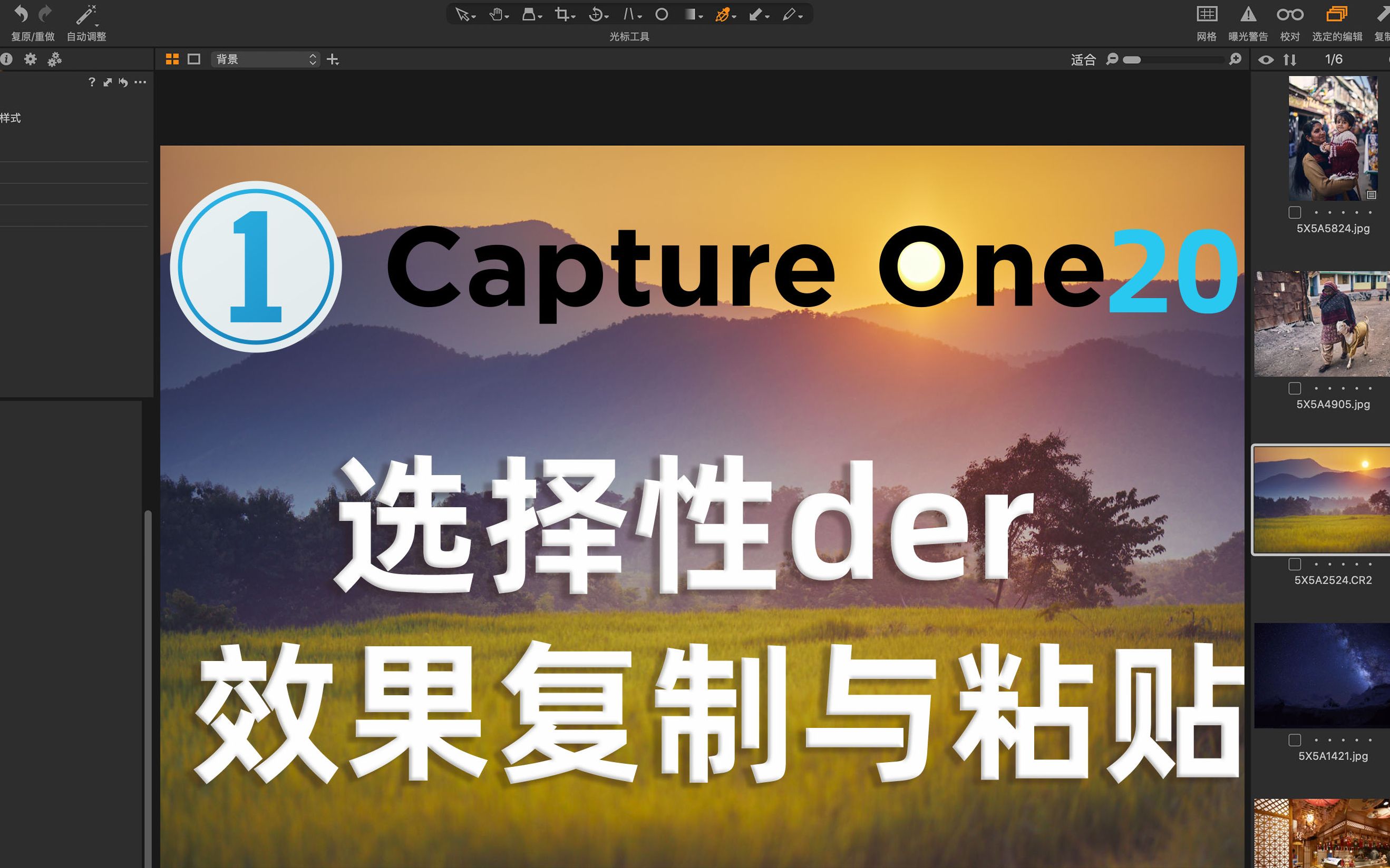 captureone20教程选择性复制效果与应用效果