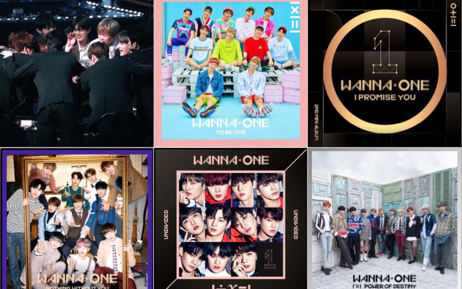 wannaone碗出道以来所有歌曲配专辑封面洗碗一次听个够