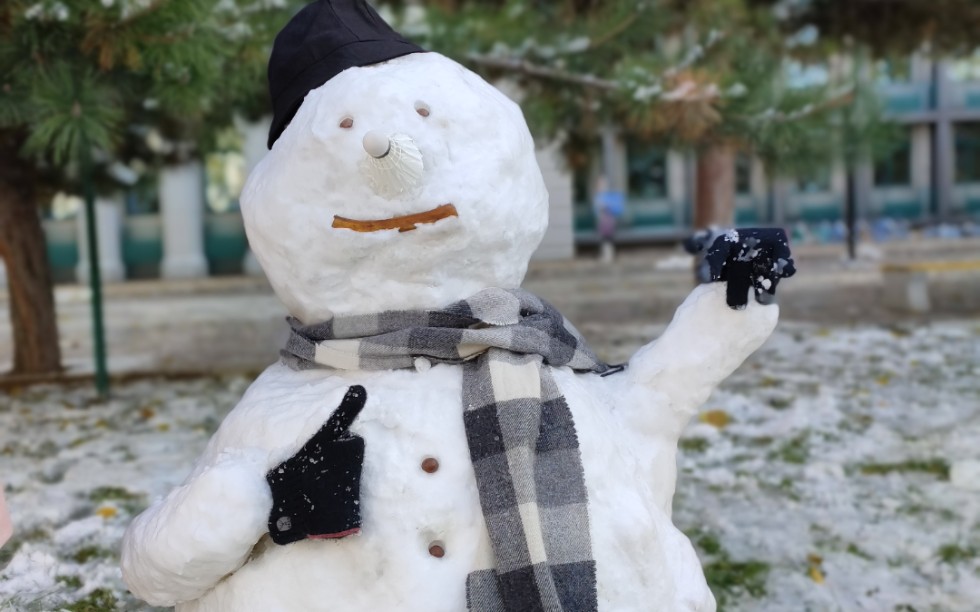 2021年人民大学校园风景,一夜由最美的秋到最美的雪~~~哔哩哔哩bilibili