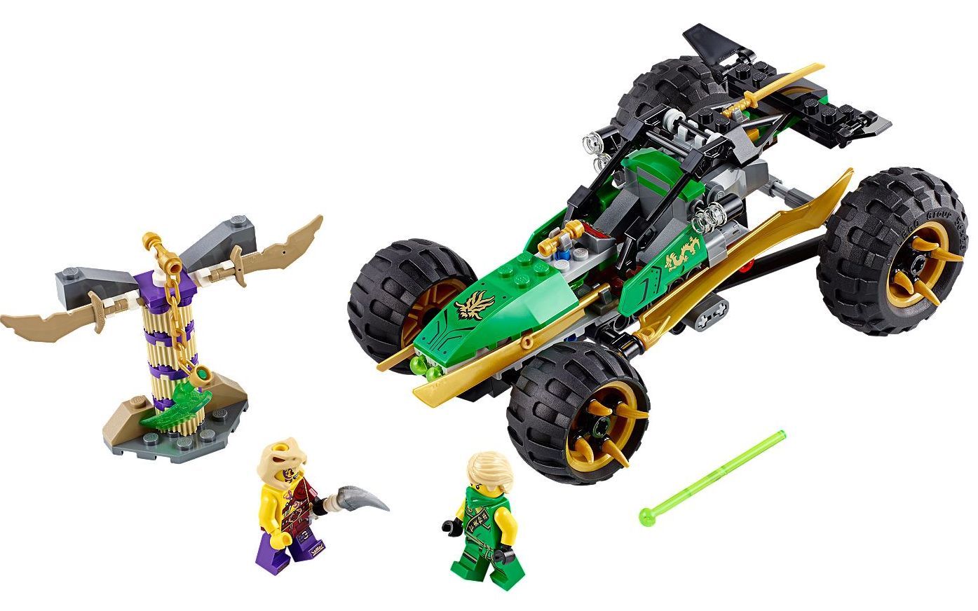 乐高 lego 70755 幻影忍者劳埃德的丛林冲锋战车 2015速拼评测