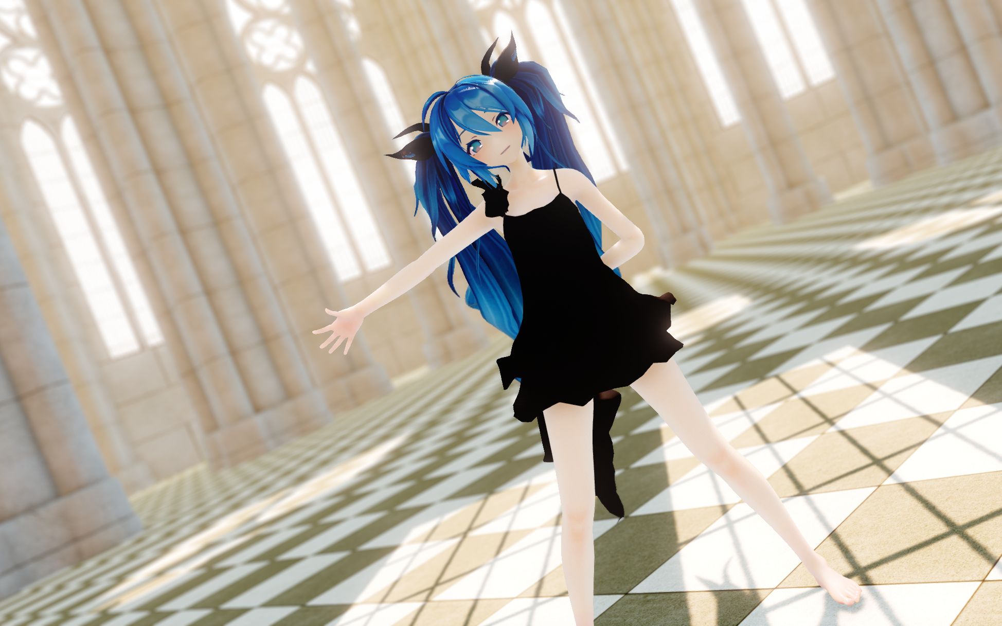 mmd初音miku深海少女夏恋花火