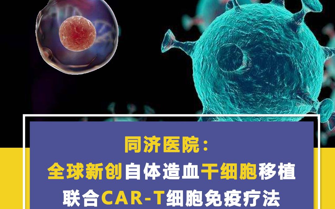 [图]同济医院：全球创新自体造血干细胞移植联合CAR-T细胞免疫疗法