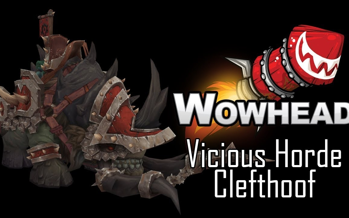 魔兽80pvp坐骑邪恶作战裂蹄牛