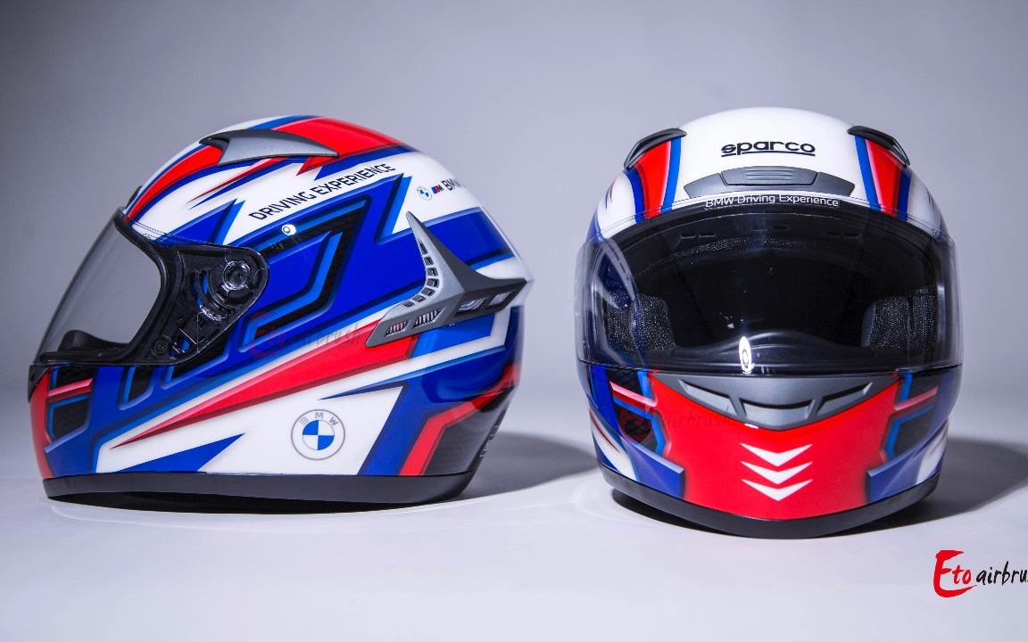 bmw车队2021年新款头盔版花定制