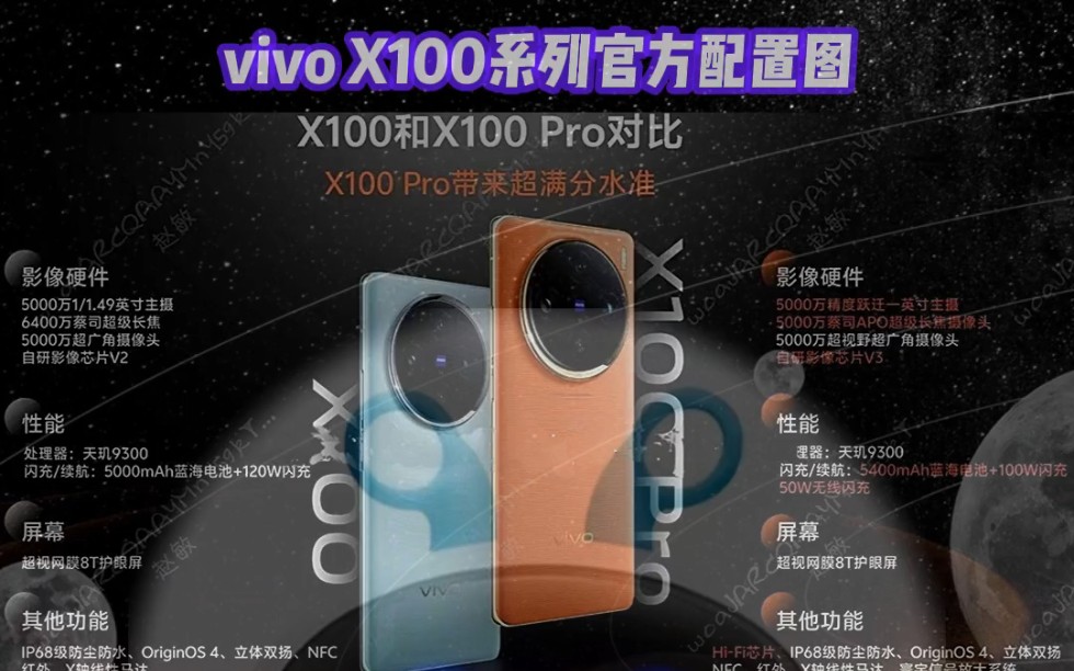 vivo X100系列官方配置图哔哩哔哩bilibili