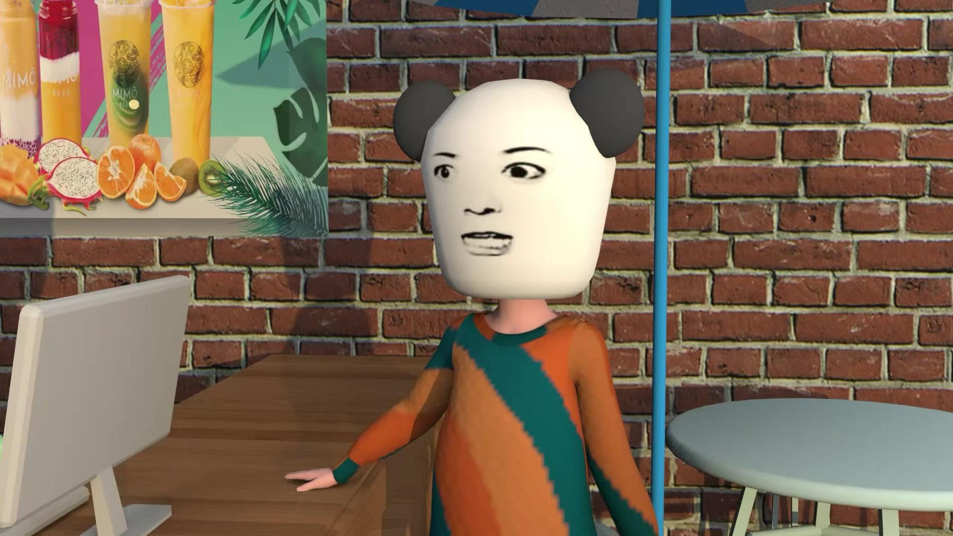玩我的呢?幸亏我脾气好#3d熊猫人#搞笑#沙雕