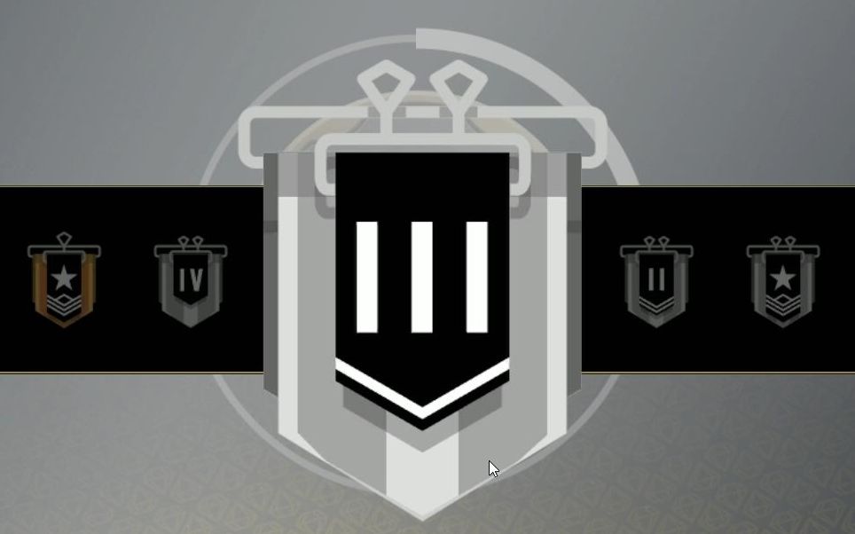 彩虹六号围攻终于脱离紫铜变白银了