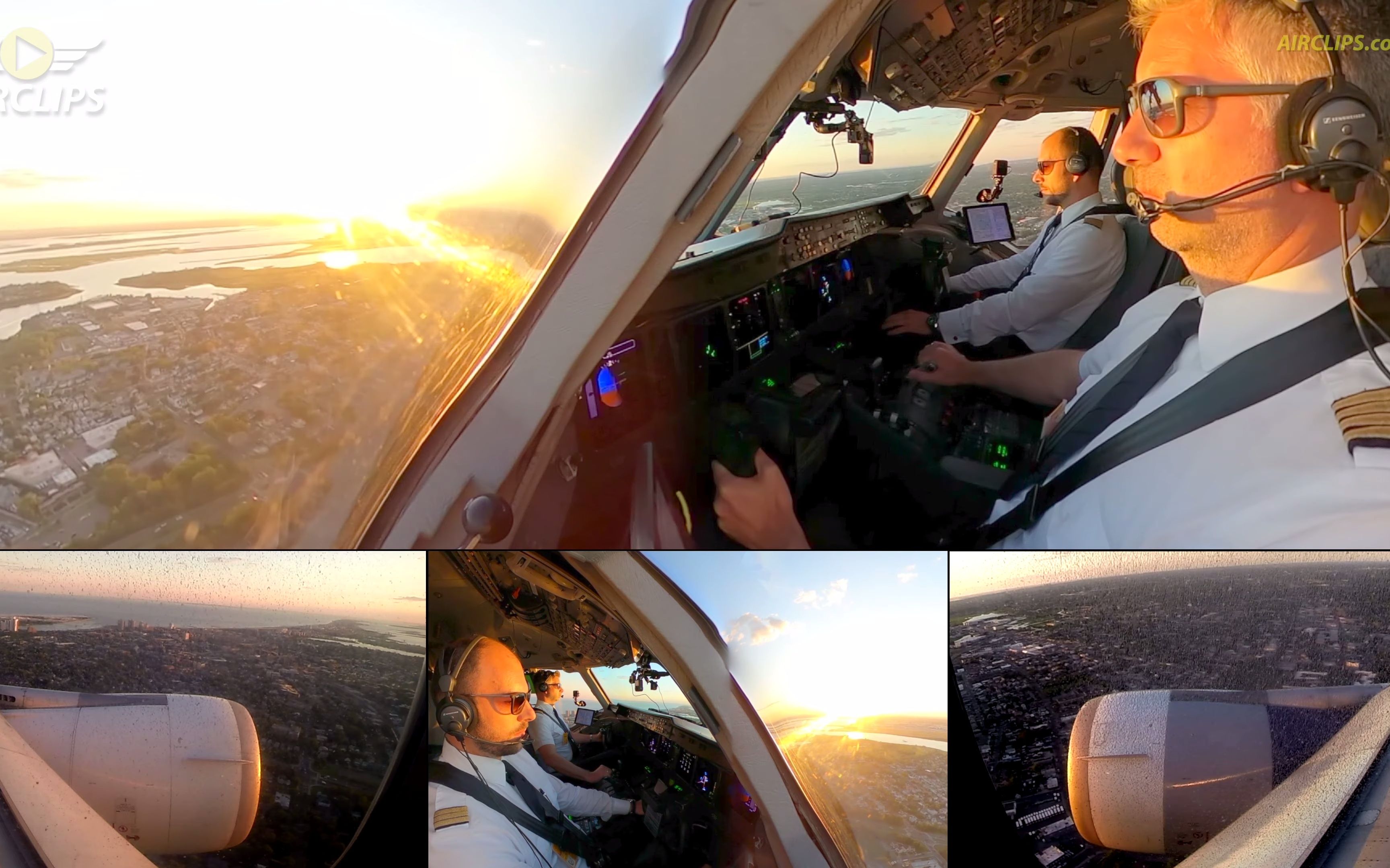 汉莎md-11f进近jfk驾驶舱视角