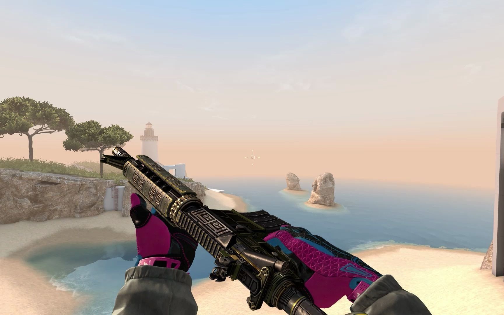 csgo:m4a4皮肤欣赏,不看皮肤只看背景我就是玩!