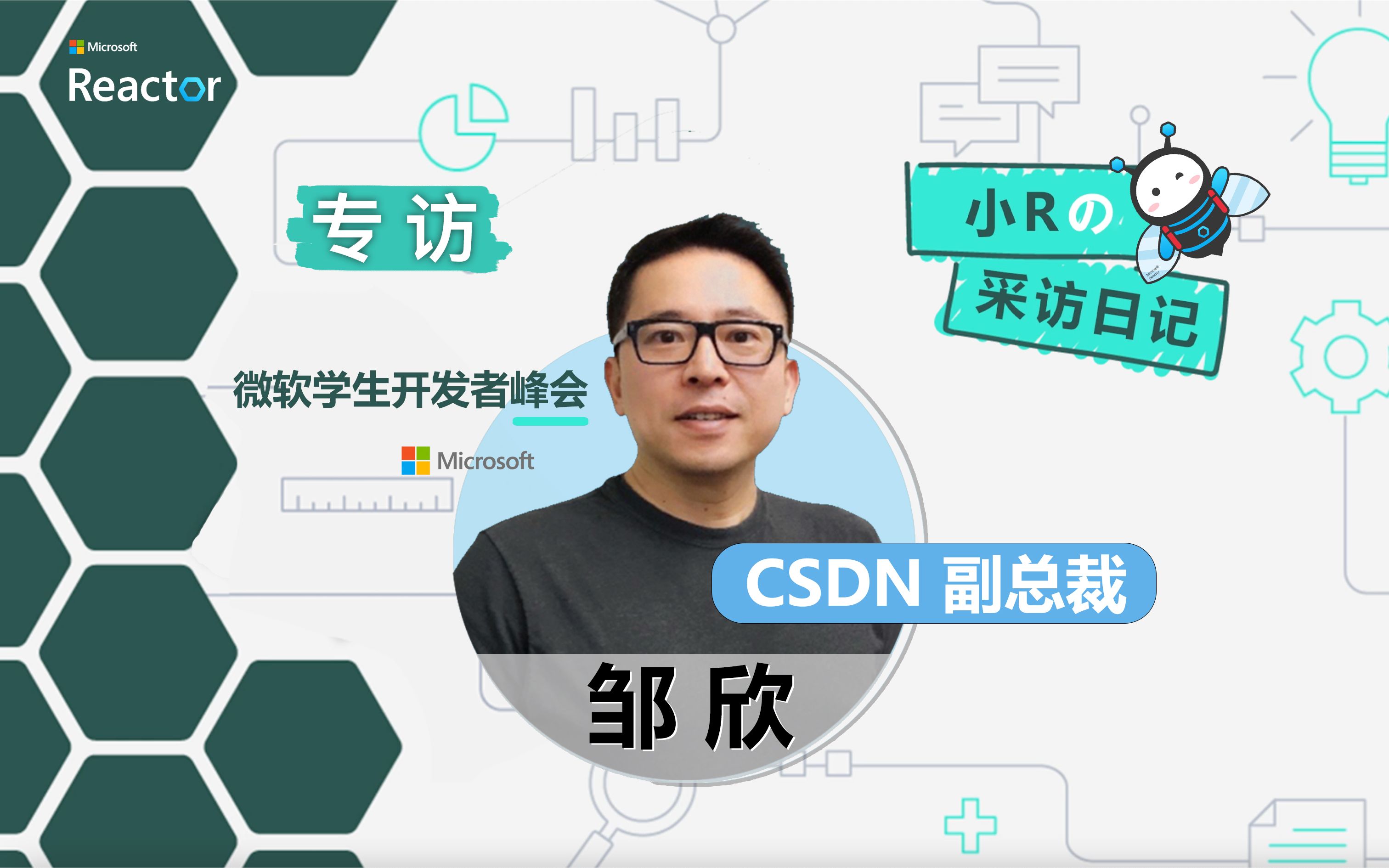 小 R 的采访日记  专访 CSDN 副总裁邹欣哔哩哔哩bilibili