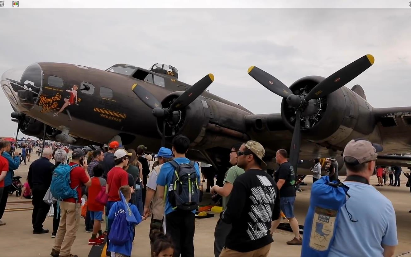 【安德鲁斯空军基地航展2019】传奇轰炸机 — B17“孟菲斯美女号”(2019/5)哔哩哔哩bilibili