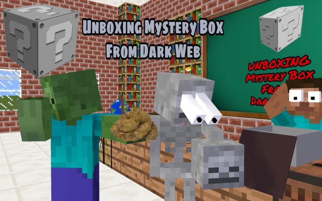 我的世界怪物学院-从暗网挑战中打开神秘盒子