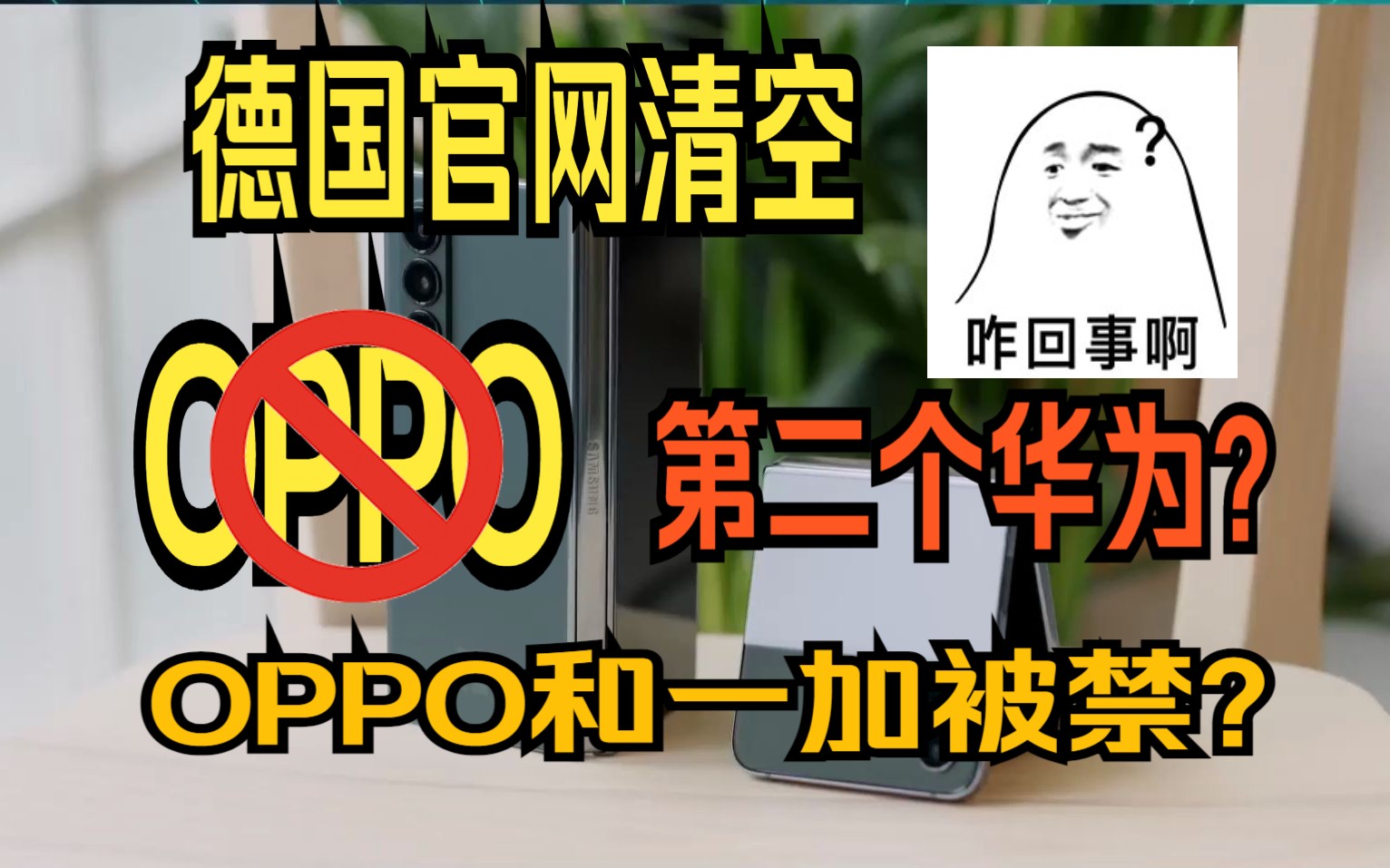 OPPO和一加被禁?德国官网已几乎清空 !哔哩哔哩bilibili