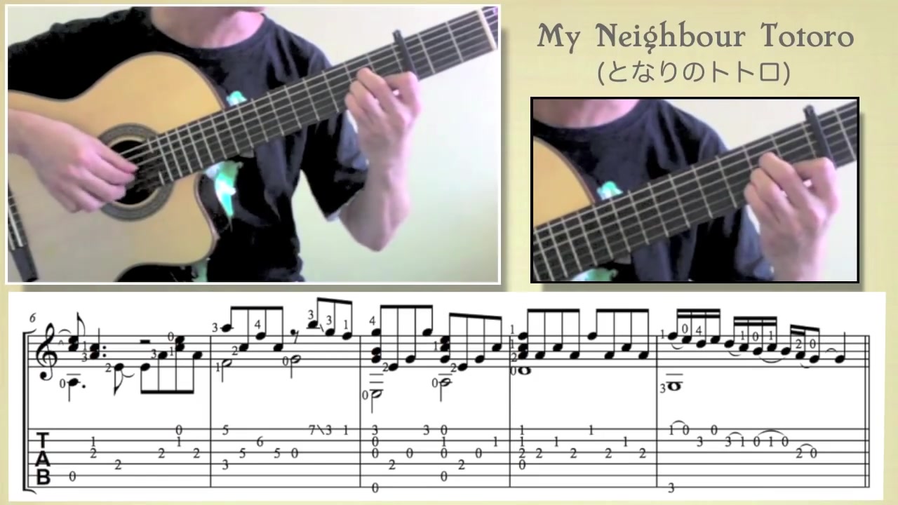 [图]My Neighbour Totoro _ となりのトトロ _ 鄰家的龍貓 (Guitar)