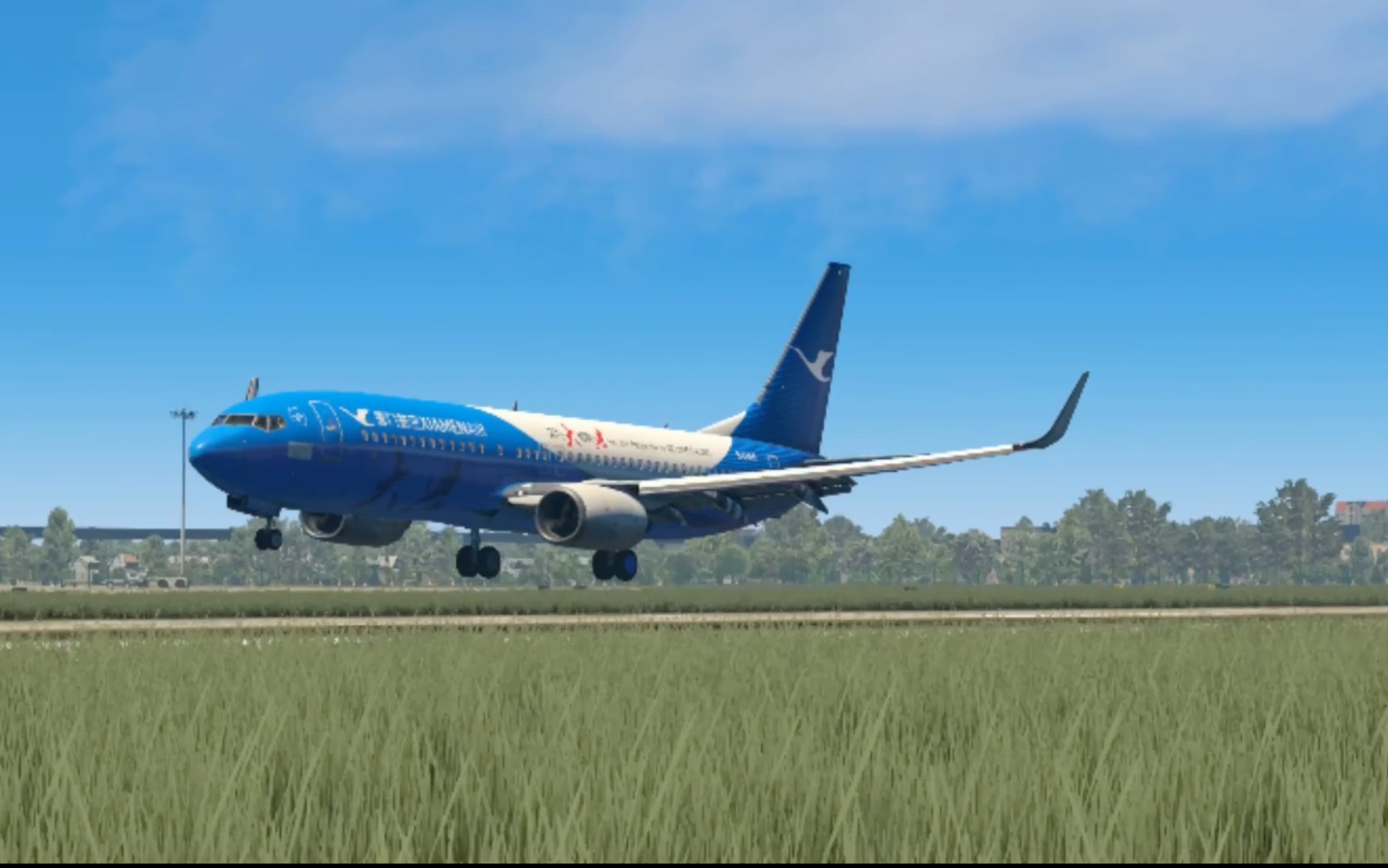 厦门航空737-800大兴号降落上海虹桥机场_哔哩哔哩_bilibili