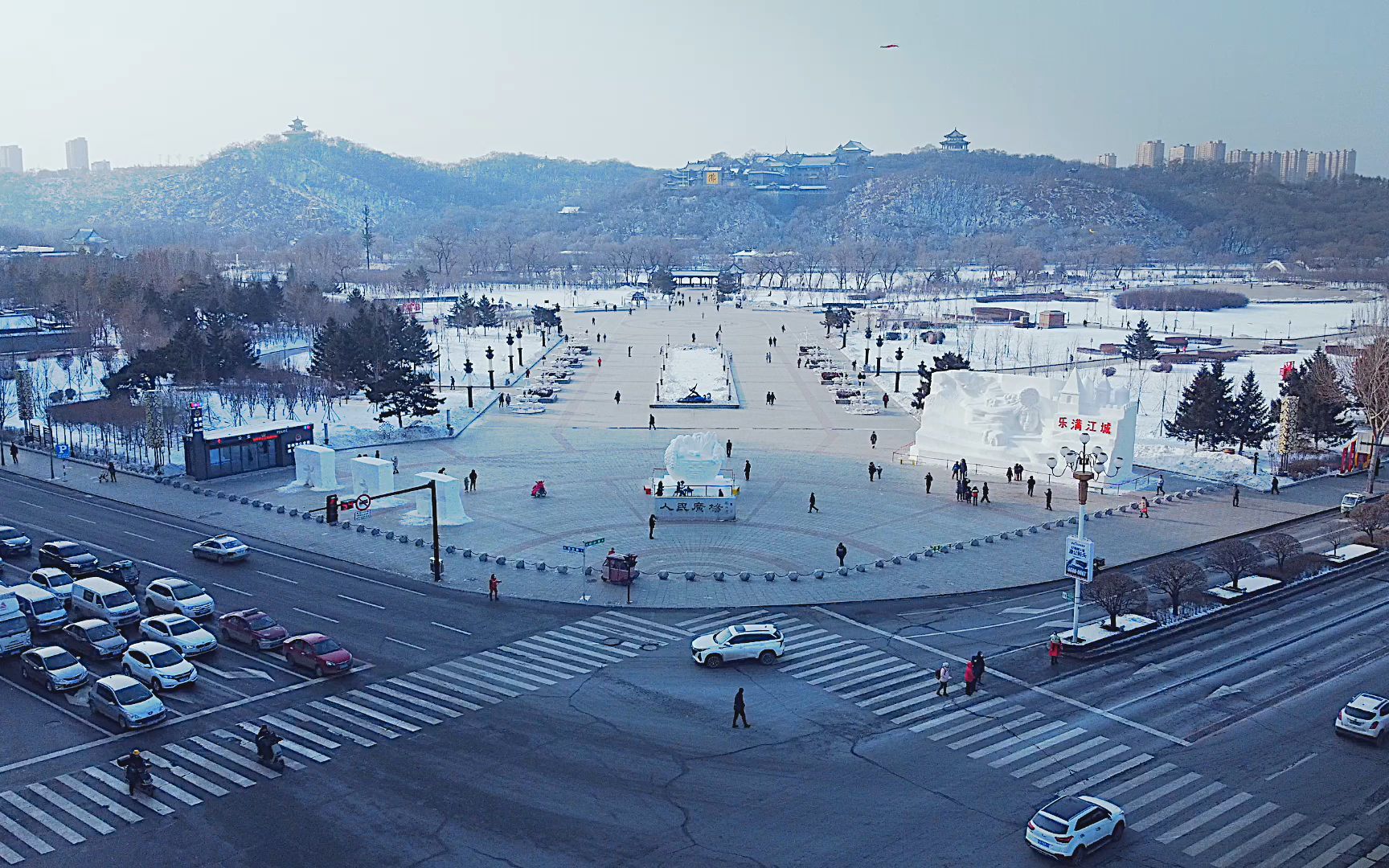 吉林北山人民广场图片