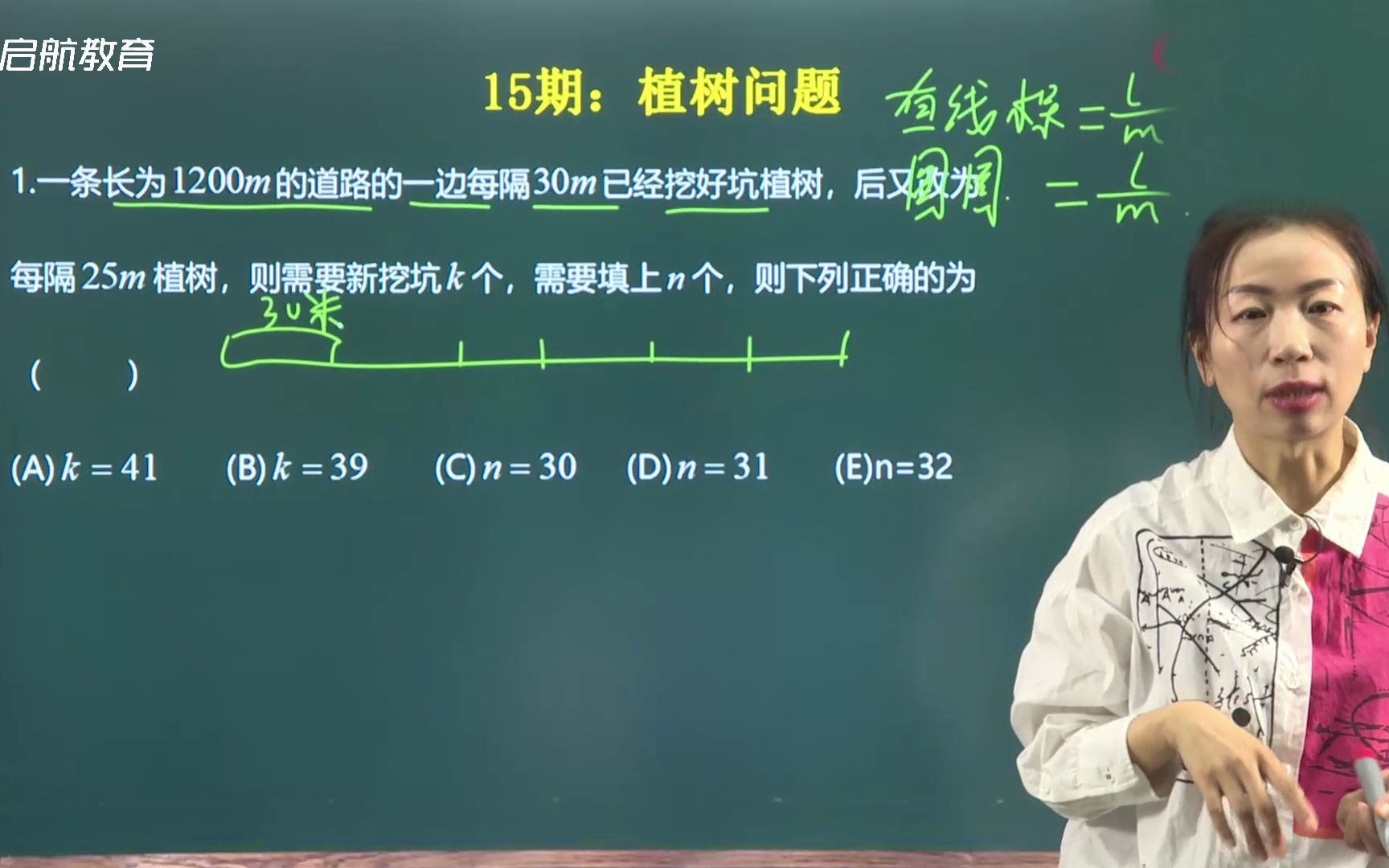 [图]23考研管综数学刷题—15期：植树问题